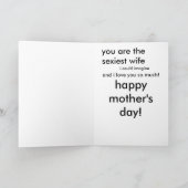 お母与えさんの日のために奥様にこのカードを！ カード (内部)