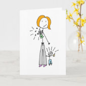 お母与えさんの日のために奥様にこのカードを！ カード (黄色い花)