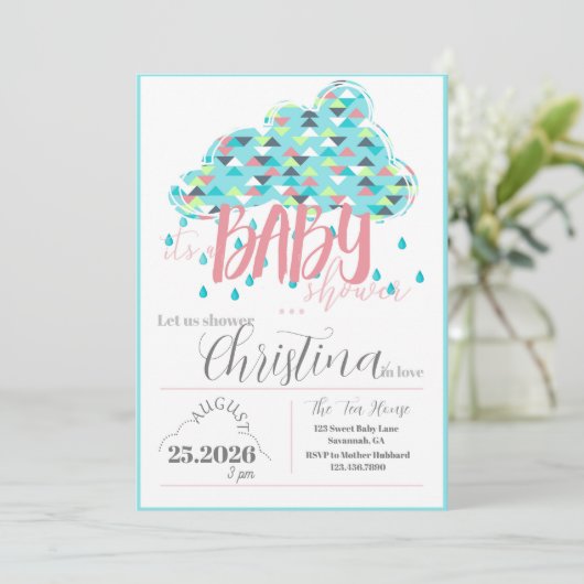 お母威厳があるさんシャワーを振りかける 招待状 (スタンド正面)