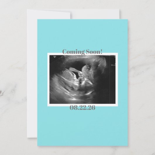 お母威厳があるさんシャワーを振りかける 招待状 (裏面)