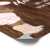 お母救済さん自分でアドレス指定オウム女性のカーボーイ ポスター (角)