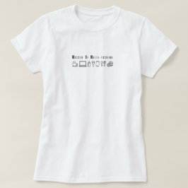 お母数々のさん生おもしろい活 Tシャツ