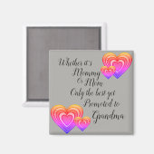 お母最高のさんの日に昇進 マグネット (正面/裏面)