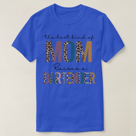 お母最高のさんバーテンヒョウ Tシャツ (デザイン正面)