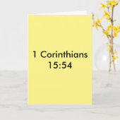 お母様のお悔やみカード カード (黄色い花)