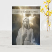 お母様のご逝去のお悔やみカード カード (黄色い花)