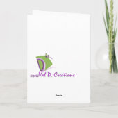 お母様のグリーティングカード サンキューカード (裏面)