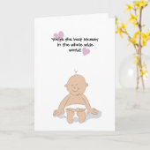 お母様のデイカードおめでとう。 カード (黄色い花)