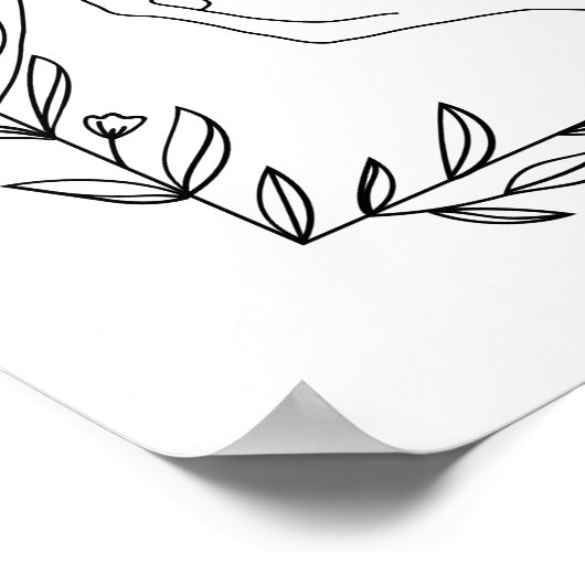 お母様の日のカラーリングポスター ポスター (角)