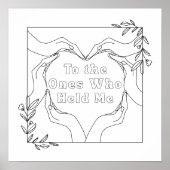 お母様の日のカラーリングポスター ポスター (正面)