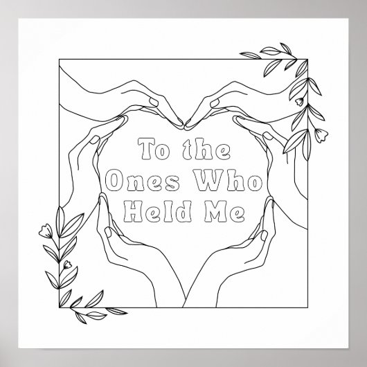 お母様の日のカラーリングポスター ポスター (正面)