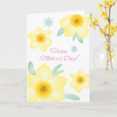 お母様の日の挨拶状 カード (黄色い花)