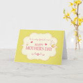 お母様の日の挨拶状 カード (黄色い花)