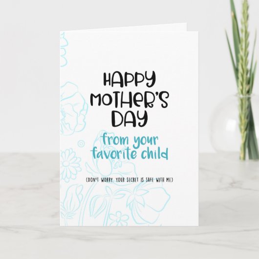 お母様の日よお気に入りのう カード (正面)