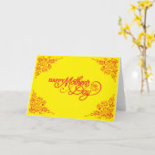 お母様の日 カード (黄色い花)