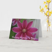 お母様の日、クレマチス カード (黄色い花)