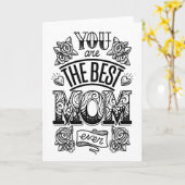 お母様の日 |最高の Mom  Ever カード (黄色い花)