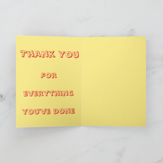 お母様の日、絵文字 サンキューカード (内部)