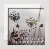 お母様の死に深い悔やみや弔慰を持って (正面/裏面)