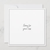 お母様の死に深い悔やみや弔慰を持って (裏面)