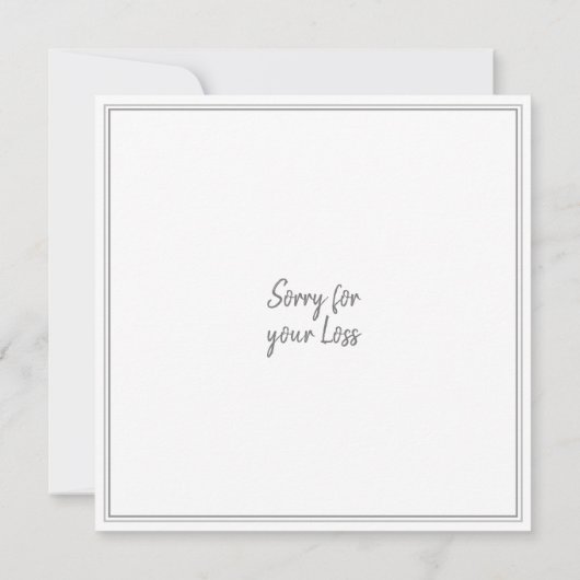 お母様の死に深い悔やみや弔慰を持って (裏面)