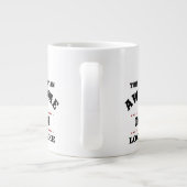 お母素晴らしさんは息子か娘のお母さんに感謝 ジャンボコーヒーマグカップ (裏面)