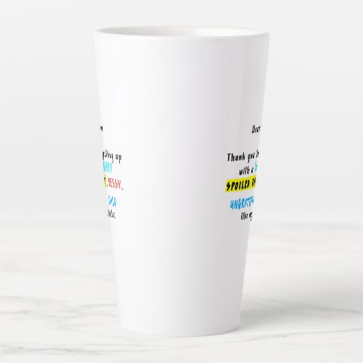 お母親愛さん甘やかされた子を育ててくれてありがとう カフェラテマグ (正面)