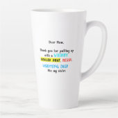 お母親愛さん甘やかされた子を育ててくれてありがとう カフェラテマグ (右)