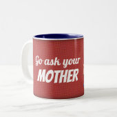 お母頼さん ツートーンマグカップ (正面左)