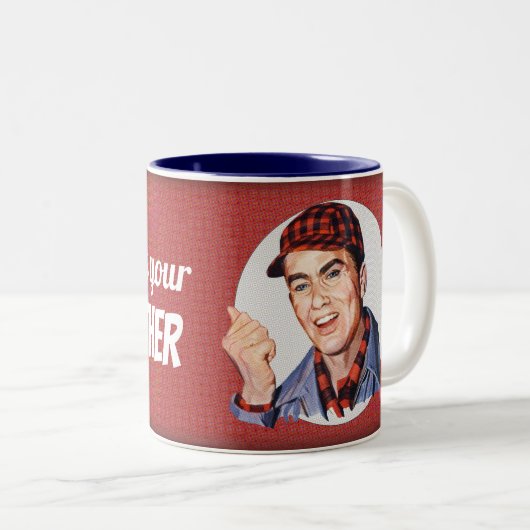 お母頼さん ツートーンマグカップ (正面右)