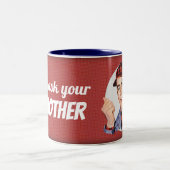 お母頼さん ツートーンマグカップ (中央)