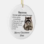 お気おもしろいに入りの動物のクリスマスユーモア セラミックオーナメント (右)