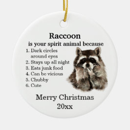 お気おもしろいに入りの動物のクリスマスユーモア セラミックオーナメント