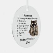 お気おもしろいに入りの動物のクリスマスユーモア メタルオーナメント (正面右)