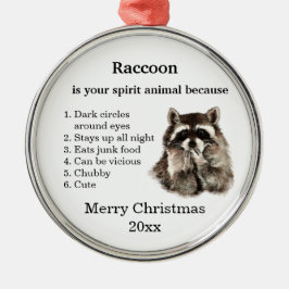 お気おもしろいに入りの動物のクリスマスユーモア メタルオーナメント