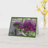 お気つるに入りのバスケット カード (黄色い花)