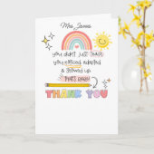 お気づきの先生サンキューセンコセン先生 カード (黄色い花)