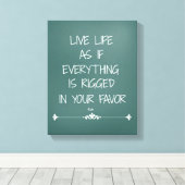 お気に入もしりの人生 キャンバスプリント (インサイチュ (ウッドフロア))