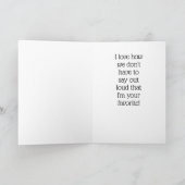 お気に入りからの母の日 カード (内部)