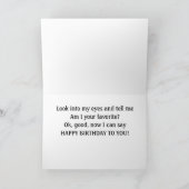 お気に入りのいとこから幸せな一日 シーズンカード (内部)