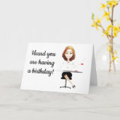 ***お気に入りのお嬢さん祝の誕生日*** カード (黄色い花)