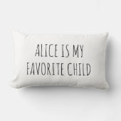 お気に入りのお母さんおもしろいやパパ向け枕ギフト ランバークッション (正面)