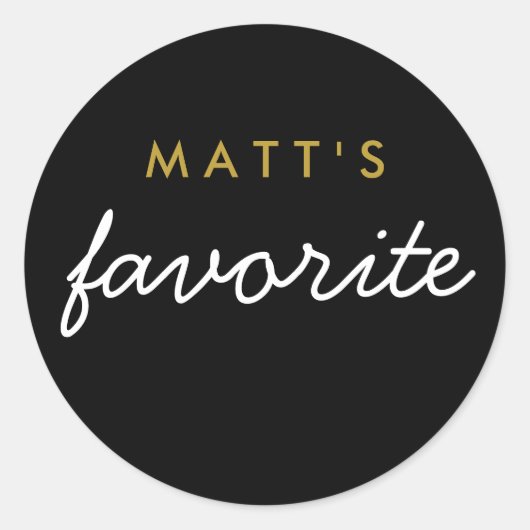 お気に入りのお菓子 ラウンドシール (正面)