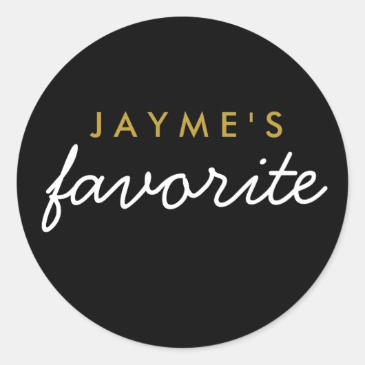 お気に入りのお菓子 ラウンドシール (正面)