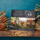 お気に入りのさよなら 最も難しい別れ ペットメモリアル フォトプラーク (側面)