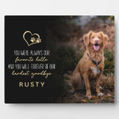 お気に入りのさよなら　最も難しい別れ　ペットメモリアル フォトプラーク (正面)