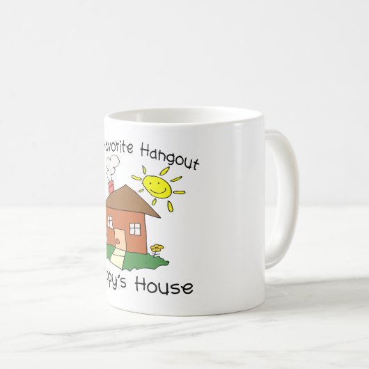 お気に入りのなたまり場のケシの家 コーヒーマグカップ (正面右)