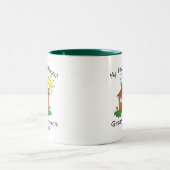 お気に入りのなたまり場の曾祖母の家 ツートーンマグカップ (中央)