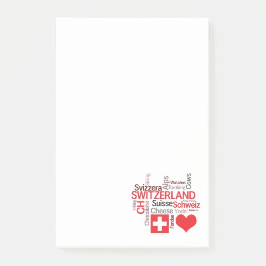 お気に入りのなスイスの事- I愛スイス連邦共和国 ポストイット (正面)