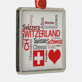 お気に入りのなスイスの事- I愛スイス連邦共和国 メタルオーナメント (右)